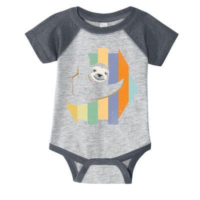 Retro Hanging Sloth Infant Baby Jersey Bodysuit