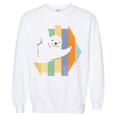 Retro Hanging Sloth Garment-Dyed Sweatshirt