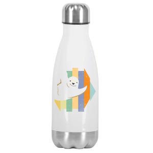 Retro Hanging Sloth Stainless Steel Insulated Water Bottle