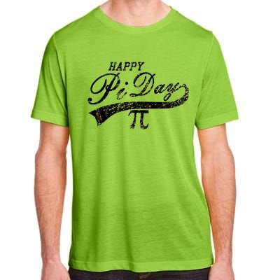 Retro Happy Pi Day 3.14 March 14th Math Geek Adult ChromaSoft Performance T-Shirt