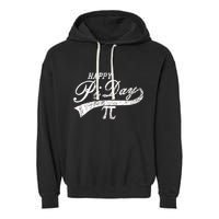 Retro Happy Pi Day 3.14 March 14th Math Geek Garment-Dyed Fleece Hoodie