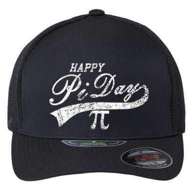 Retro Happy Pi Day 3.14 March 14th Math Geek Flexfit Unipanel Trucker Cap