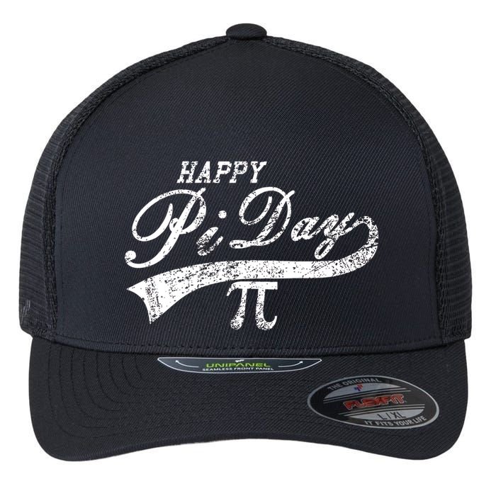Retro Happy Pi Day 3.14 March 14th Math Geek Flexfit Unipanel Trucker Cap