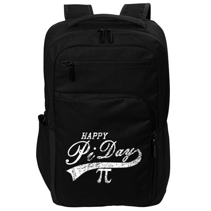Retro Happy Pi Day 3.14 March 14th Math Geek Impact Tech Backpack
