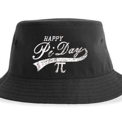 Retro Happy Pi Day 3.14 March 14th Math Geek Sustainable Bucket Hat