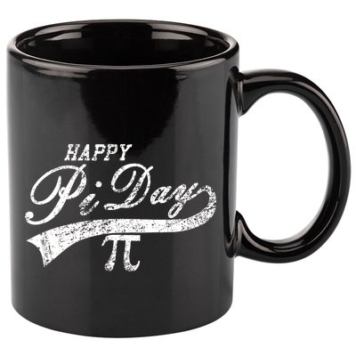 Retro Happy Pi Day 3.14 March 14th Math Geek 11oz C Handle Ceramic Mug