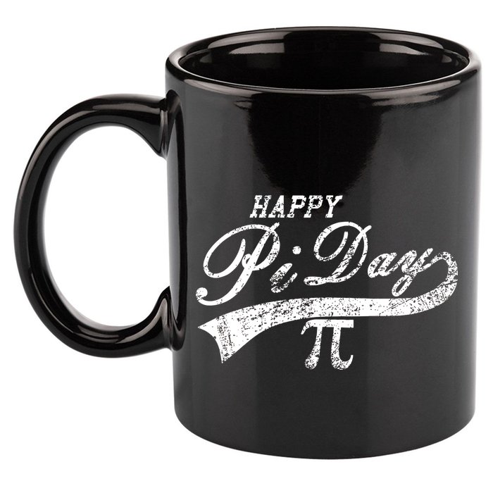 Retro Happy Pi Day 3.14 March 14th Math Geek 11oz C Handle Ceramic Mug