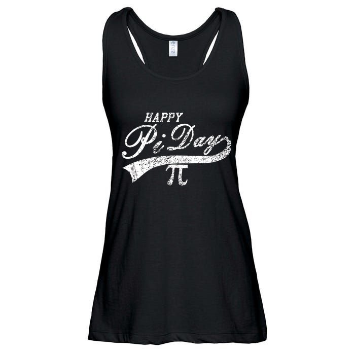 Retro Happy Pi Day 3.14 March 14th Math Geek Ladies Essential Flowy Tank