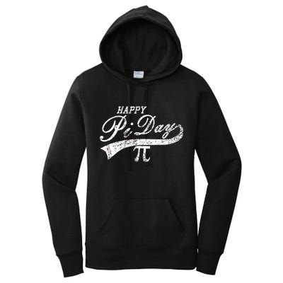 Retro Happy Pi Day 3.14 March 14th Math Geek Women's Pullover Hoodie