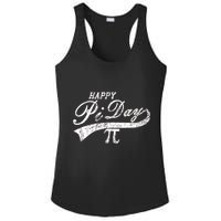 Retro Happy Pi Day 3.14 March 14th Math Geek Ladies PosiCharge Competitor Racerback Tank