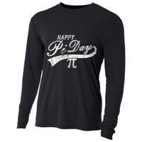 Retro Happy Pi Day 3.14 March 14th Math Geek Cooling Performance Long Sleeve Crew