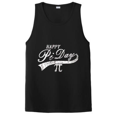 Retro Happy Pi Day 3.14 March 14th Math Geek PosiCharge Competitor Tank