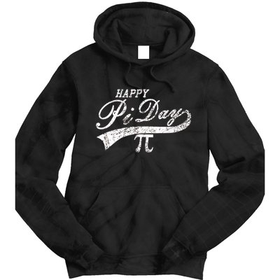 Retro Happy Pi Day 3.14 March 14th Math Geek Tie Dye Hoodie