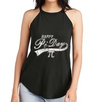 Retro Happy Pi Day 3.14 March 14th Math Geek Women's Perfect Tri Rocker Tank