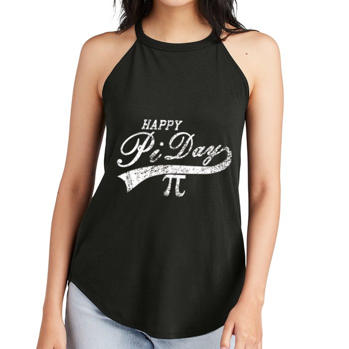 Retro Happy Pi Day 3.14 March 14th Math Geek Women's Perfect Tri Rocker Tank