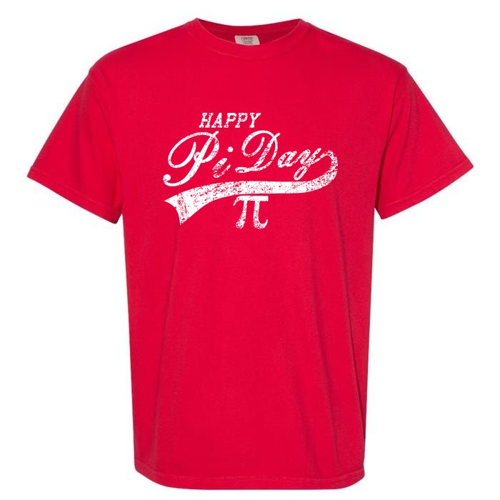 Retro Happy Pi Day 3.14 March 14th Math Geek Garment-Dyed Heavyweight T-Shirt