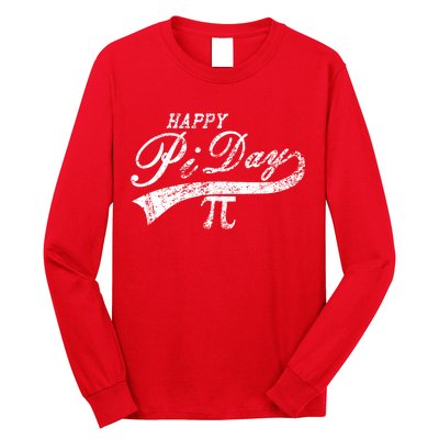 Retro Happy Pi Day 3.14 March 14th Math Geek Long Sleeve Shirt