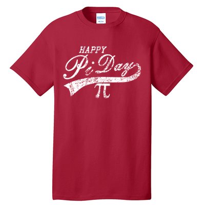 Retro Happy Pi Day 3.14 March 14th Math Geek Tall T-Shirt