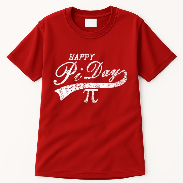 Retro Happy Pi Day 3.14 March 14th Math Geek Tall T-Shirt