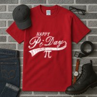 Retro Happy Pi Day 3.14 March 14th Math Geek Tall T-Shirt
