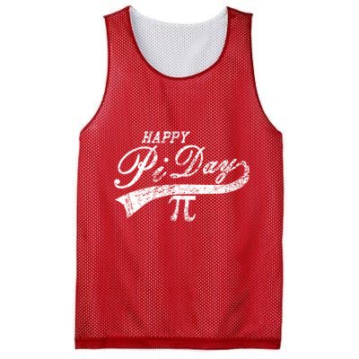 Retro Happy Pi Day 3.14 March 14th Math Geek Mesh Reversible Basketball Jersey Tank