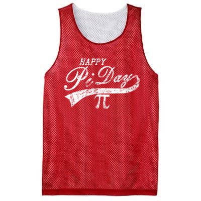 Retro Happy Pi Day 3.14 March 14th Math Geek Mesh Reversible Basketball Jersey Tank