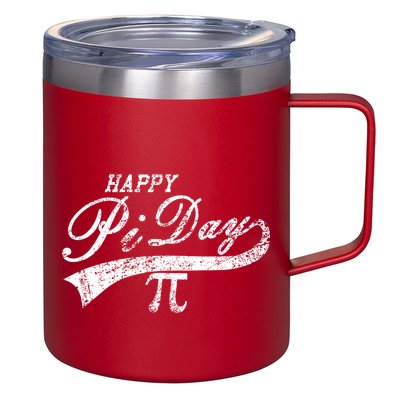 Retro Happy Pi Day 3.14 March 14th Math Geek 12oz Stainless Steel Coffee Mug