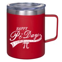 Retro Happy Pi Day 3.14 March 14th Math Geek 12oz Stainless Steel Coffee Mug