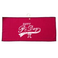 Retro Happy Pi Day 3.14 March 14th Math Geek Large Microfiber Waffle Golf Towel