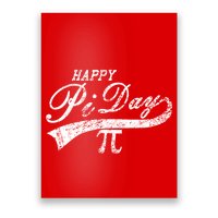Retro Happy Pi Day 3.14 March 14th Math Geek Poster