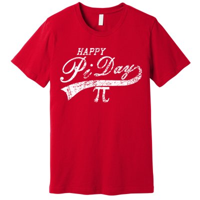 Retro Happy Pi Day 3.14 March 14th Math Geek Premium T-Shirt