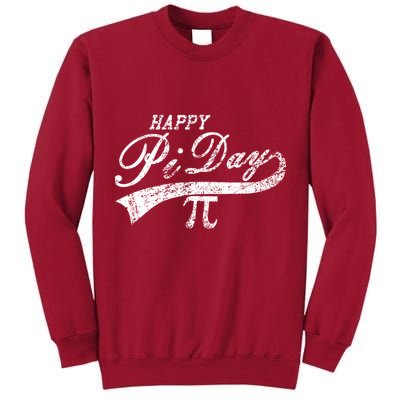 Retro Happy Pi Day 3.14 March 14th Math Geek Tall Sweatshirt