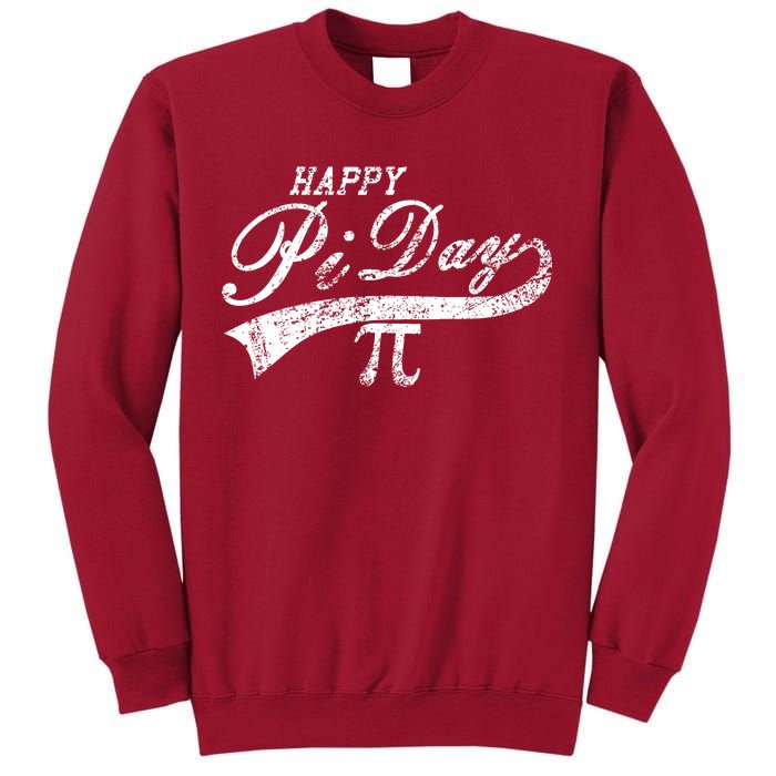 Retro Happy Pi Day 3.14 March 14th Math Geek Tall Sweatshirt