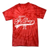 Retro Happy Pi Day 3.14 March 14th Math Geek Tie-Dye T-Shirt