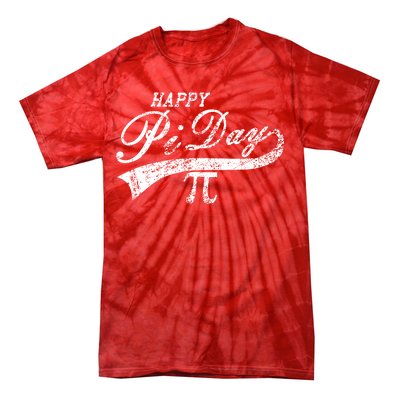 Retro Happy Pi Day 3.14 March 14th Math Geek Tie-Dye T-Shirt