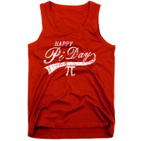 Retro Happy Pi Day 3.14 March 14th Math Geek Tank Top