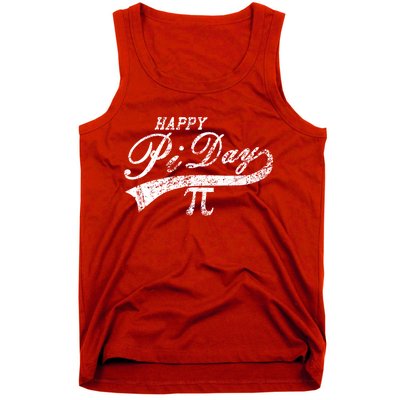 Retro Happy Pi Day 3.14 March 14th Math Geek Tank Top