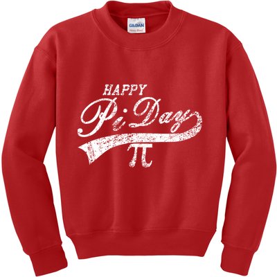Retro Happy Pi Day 3.14 March 14th Math Geek Kids Sweatshirt