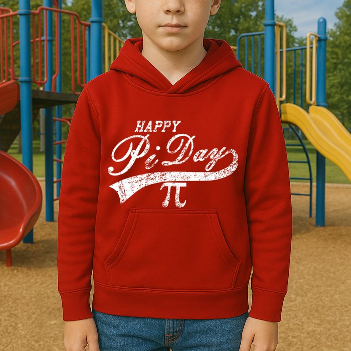 Retro Happy Pi Day 3.14 March 14th Math Geek Kids Hoodie