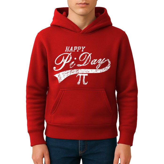Retro Happy Pi Day 3.14 March 14th Math Geek Kids Hoodie