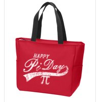 Retro Happy Pi Day 3.14 March 14th Math Geek Zip Tote Bag