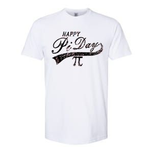 Retro Happy Pi Day 3.14 March 14th Math Geek Softstyle® CVC T-Shirt