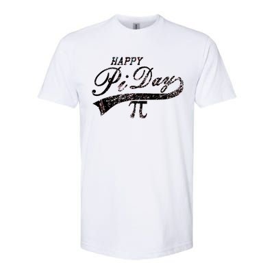 Retro Happy Pi Day 3.14 March 14th Math Geek Softstyle CVC T-Shirt