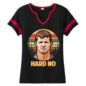 Retro Hard No  Ladies Halftime Notch Neck Tee