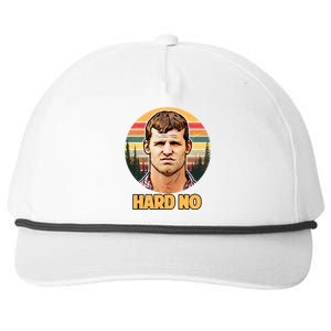 Retro Hard No  Snapback Five-Panel Rope Hat