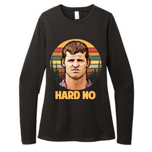 Retro Hard No  Womens CVC Long Sleeve Shirt