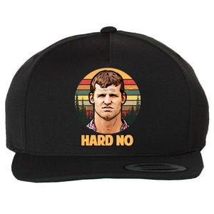 Retro Hard No  Wool Snapback Cap