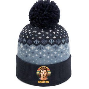 Retro Hard No  The Baniff Cuffed Pom Beanie