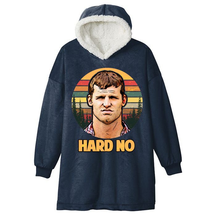 Retro Hard No  Hooded Wearable Blanket