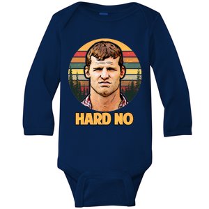 Retro Hard No  Baby Long Sleeve Bodysuit